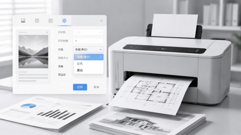 日常工作中，许多人经常需要把手头的彩色图纸或单据打印成黑白色，但强行输出往往导致字迹叠合。实际上，利用电脑预装的2345看图王高级打印服务就能搞定。不少人常问2345看图王高级打印的黑白效果在哪里设置，或者在网上搜罗各种看图王高级打印教程来参靠。这里就把2345看图王高级打印的去色技巧一次性说明白，方便日常办公。
