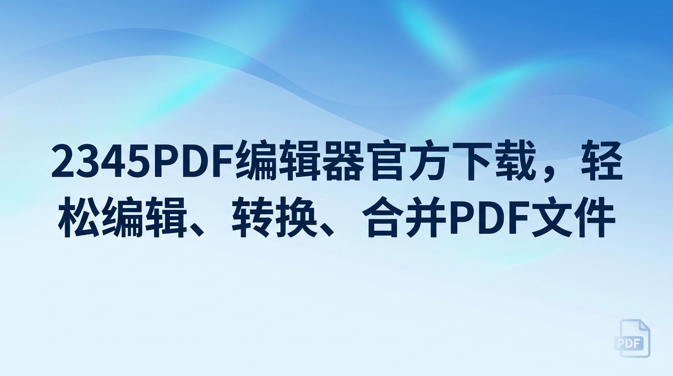 平时整理文件时想找2345PDF编辑器官方下载来进行修改、格式转换或文件合并，其实用2345看图王自带的相关功能就能轻松办好。平时既要浏览图片又要修改文件，电脑里安装的应用太多，翻找起来很麻烦。要是遇到这类麻烦，直接启动2345看图王来办会顺畅不少。2345看图王配备了齐全的实用工具，处理合同或单据时不用到处去找2345pdf编辑器的安装包，通过2345看图王就能阅读文档，还可以借助内部插件把里面的文字提取出来。