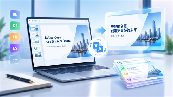 实用ppt翻译软件怎么选？刻岸全能翻译官1键翻译保留原格式